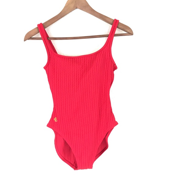 Lauren Ralph Lauren Other - Lauren Ralph Lauren Red Vintage One Piece Swimsuit